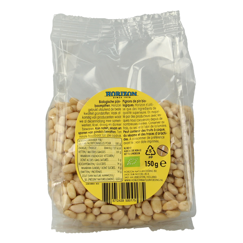 Horizon Pijnboompitten bio 150 Gram