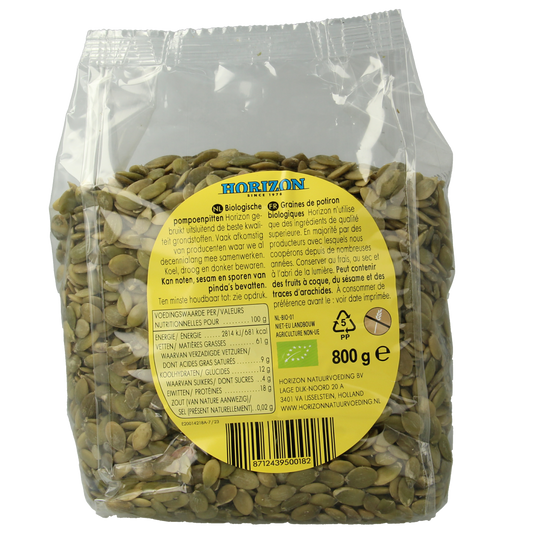 Horizon Pompoenpitten bio 800.00 Gram