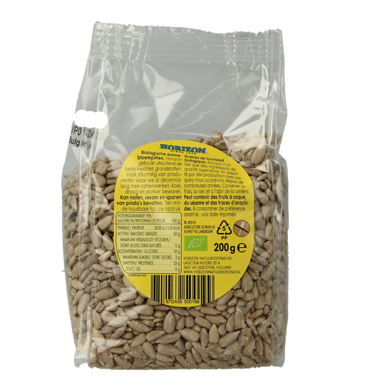 Horizon Zonnebloempitten bio 200.00 Gram