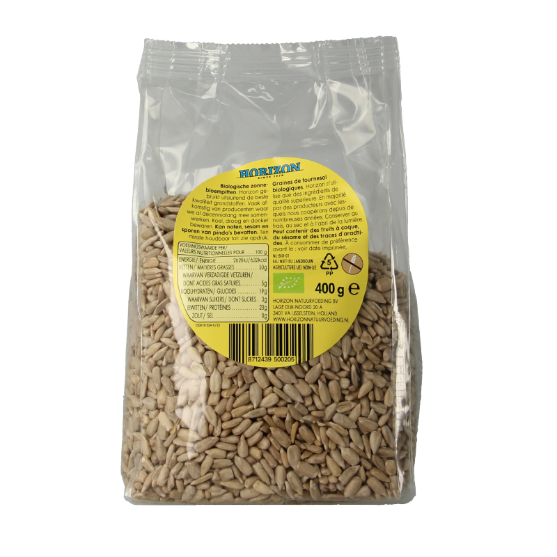 Horizon Zonnebloempitten bio 400 Gram