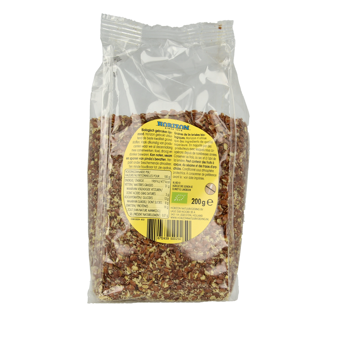 Horizon Lijnzaad gebroken bio 200.00 Gram