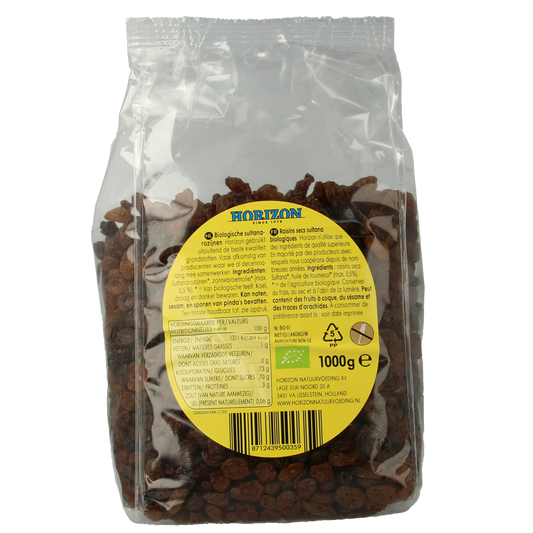 Horizon Rozijnen sultana bio 1.00 Kilogram