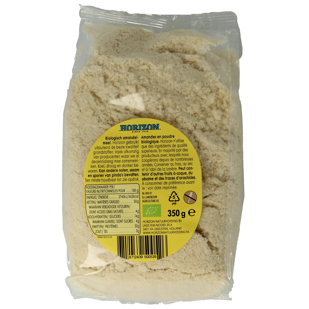 Horizon Amandelmeel geblancheerd bio 350.00 Gram