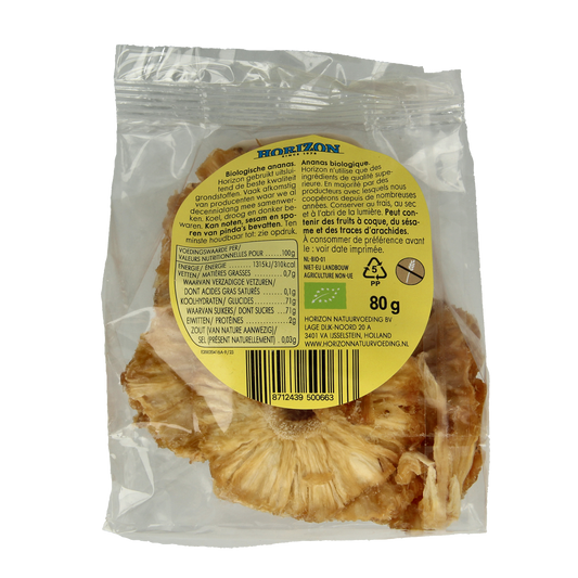Horizon Ananasringen bio 80.00 Gram