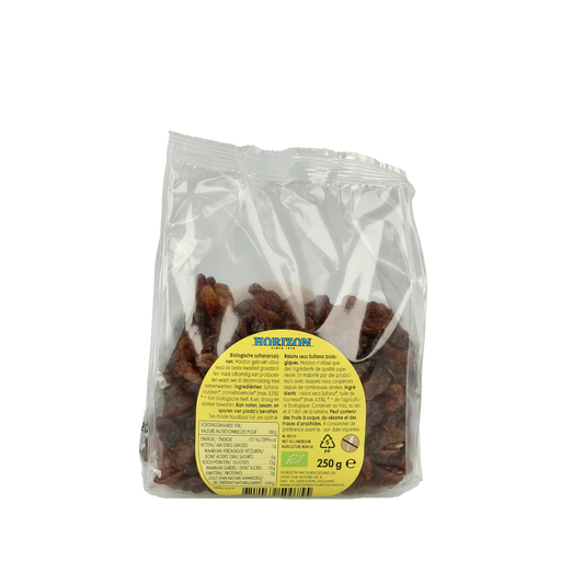 Horizon Rozijnen sultana bio 250.00 Gram