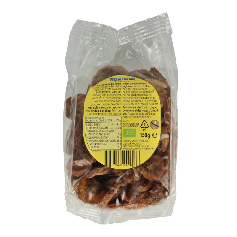 Horizon Bananenschijfjes bio 150 Gram