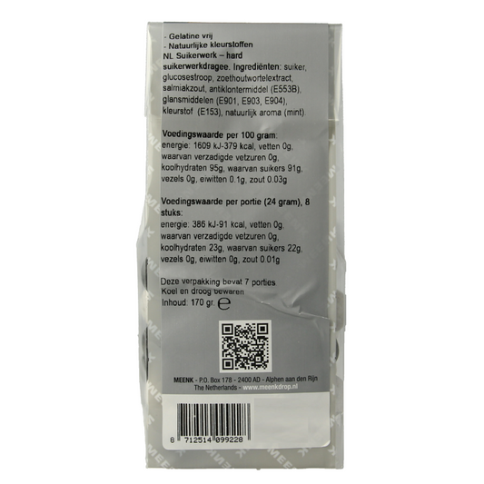 Meenk Zwart wit ballen 170 Gram