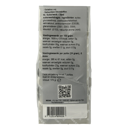 Meenk Zwart wit ballen 170.00 Gram