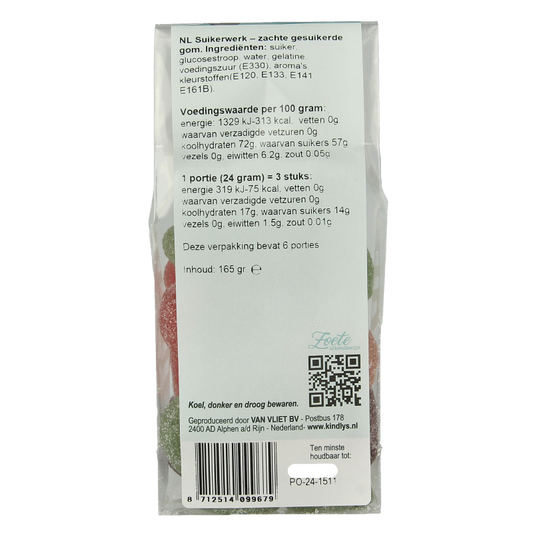 Kindly's Gomballen zoete herinneringen 165 Gram