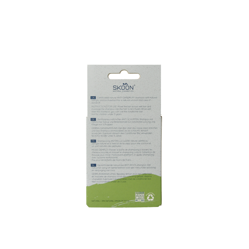 Skoon Solid shampoo anti-roos 90 Gram