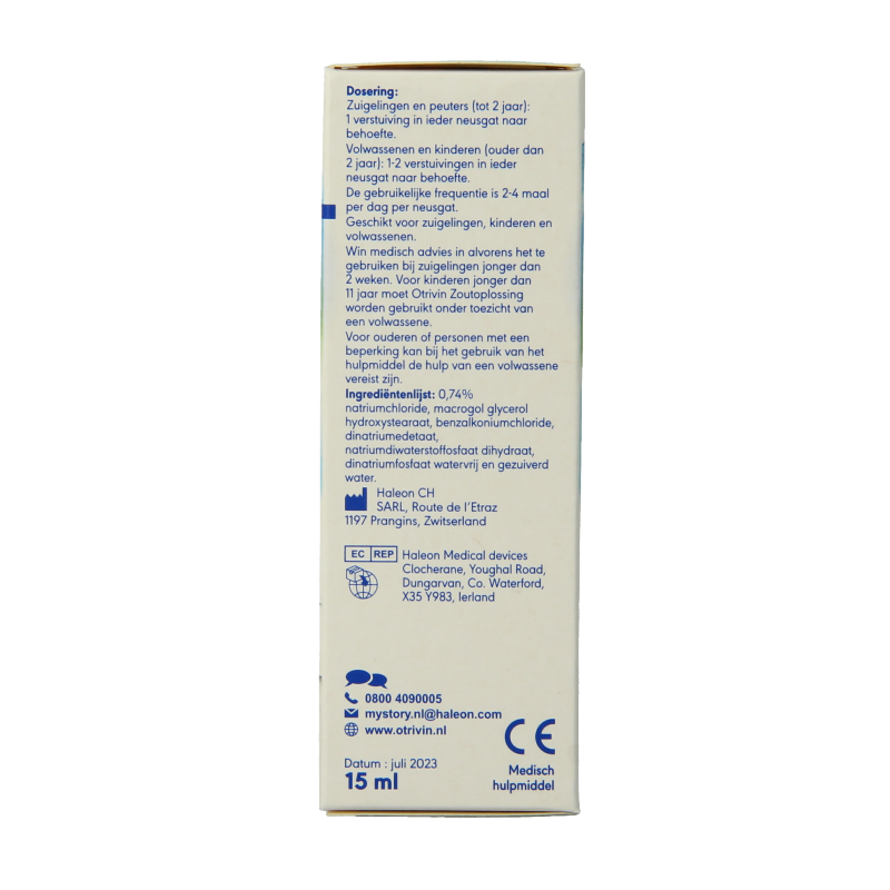 Otrivin Zoutoplossing neusspray 15 Milliliter