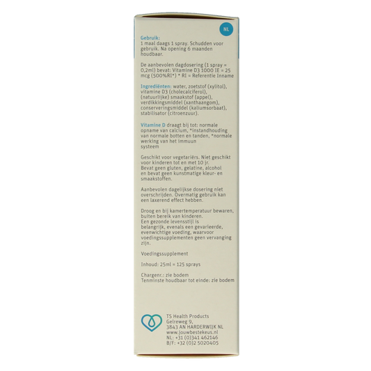TS Choice Vitaminespray vitamine D 1000 25.00 Milliliter