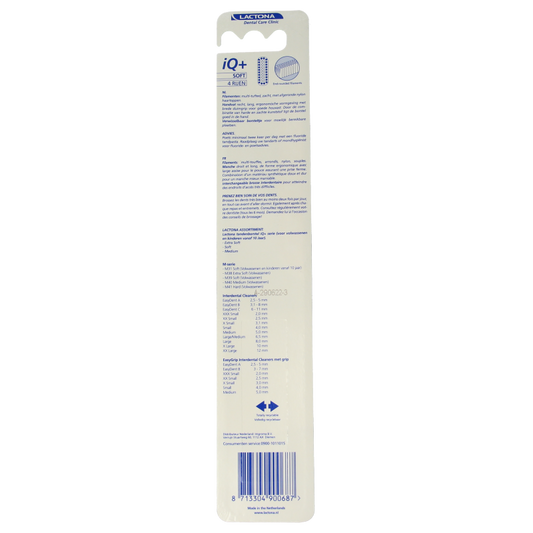 Lactona Tandenborstel IQ+ soft 1 Stuks