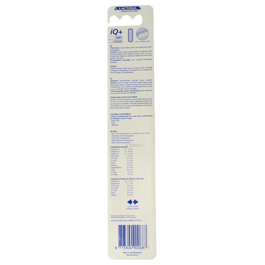 Lactona Tandenborstel IQ+ soft 1.00 Stuks