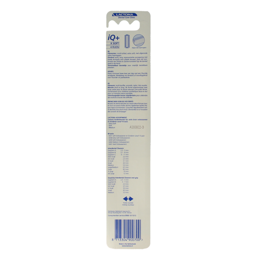 Lactona Tandenborstel IQ+ x soft 1 Stuks