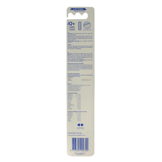 Lactona Tandenborstel IQ+ x soft 1.00 Stuks