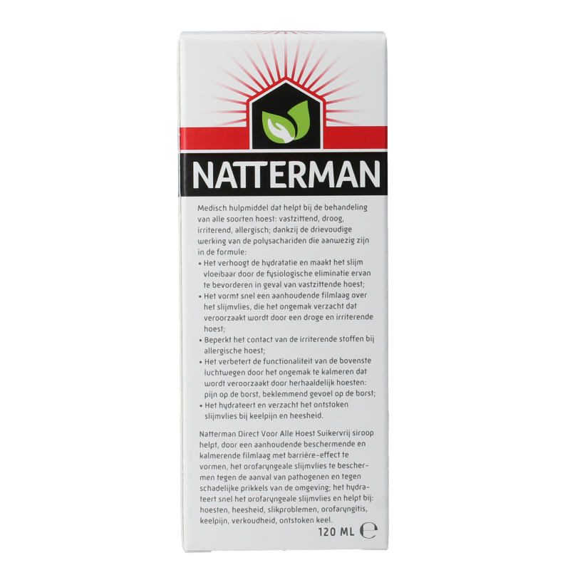 Natterman Hoest drank alle hoest suikervrij 120 Milliliter