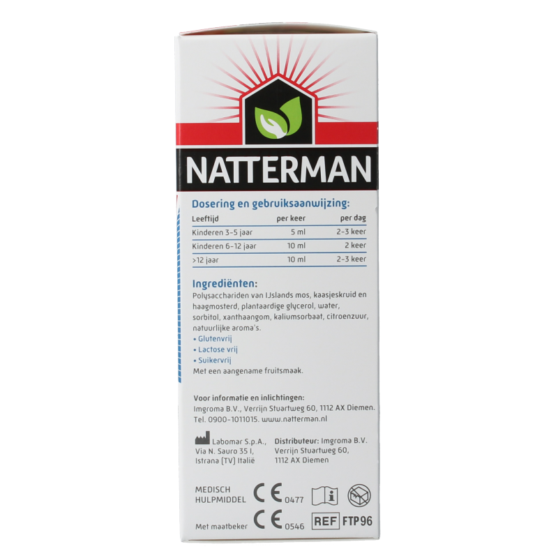 Natterman Hoest drank alle hoest suikervrij 120 Milliliter