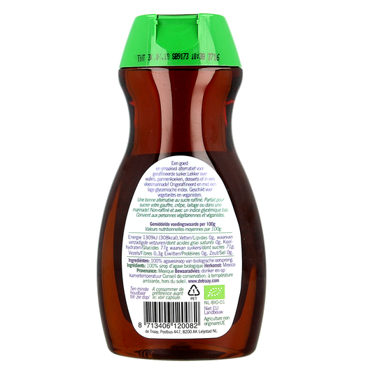 de Traay Agavesiroop donker en rijk bio 350.00 Gram