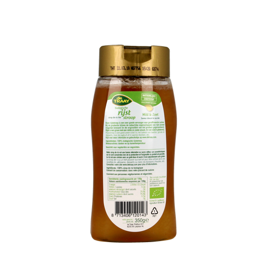 de Traay Rijststroop glutenvrij bio 350.00 Gram