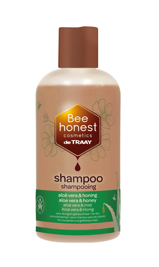Traay Bee Honest Shampoo aloe vera / honing 250 Milliliter