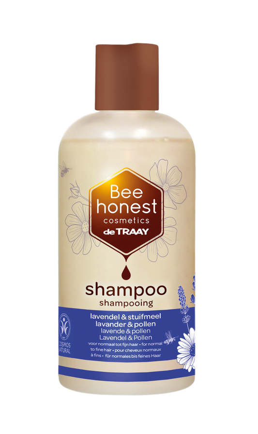 Traay Bee Honest Shampoo lavendel & stuifmeel 250 Milliliter