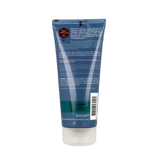 Traay Bee Honest Hair & body wash men rozemarijn 200.00 Milliliter