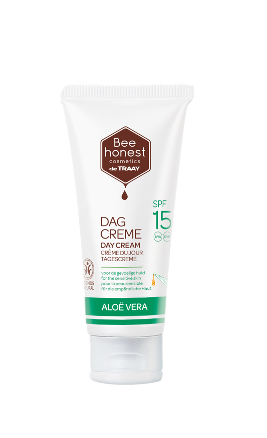 Traay Bee Honest Dagcreme aloe vera SPF15 50 Milliliter