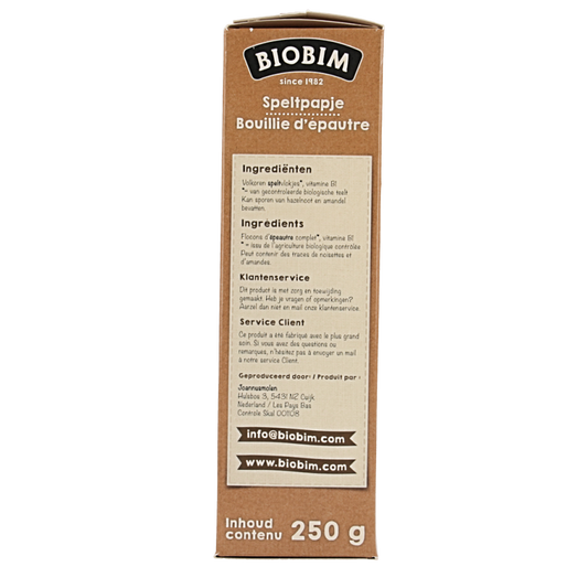 Biobim Speltpapje bio 250 Gram