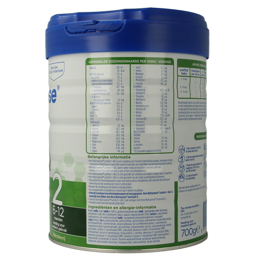 Hero Nutrasense comfort+ AR opvolgmelk 2 (6+mnd) 700.00 Gram