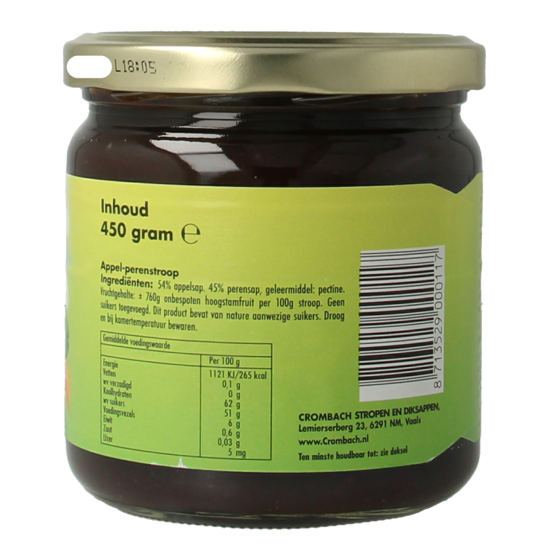 Crombach Appel perenstroop 450 Gram