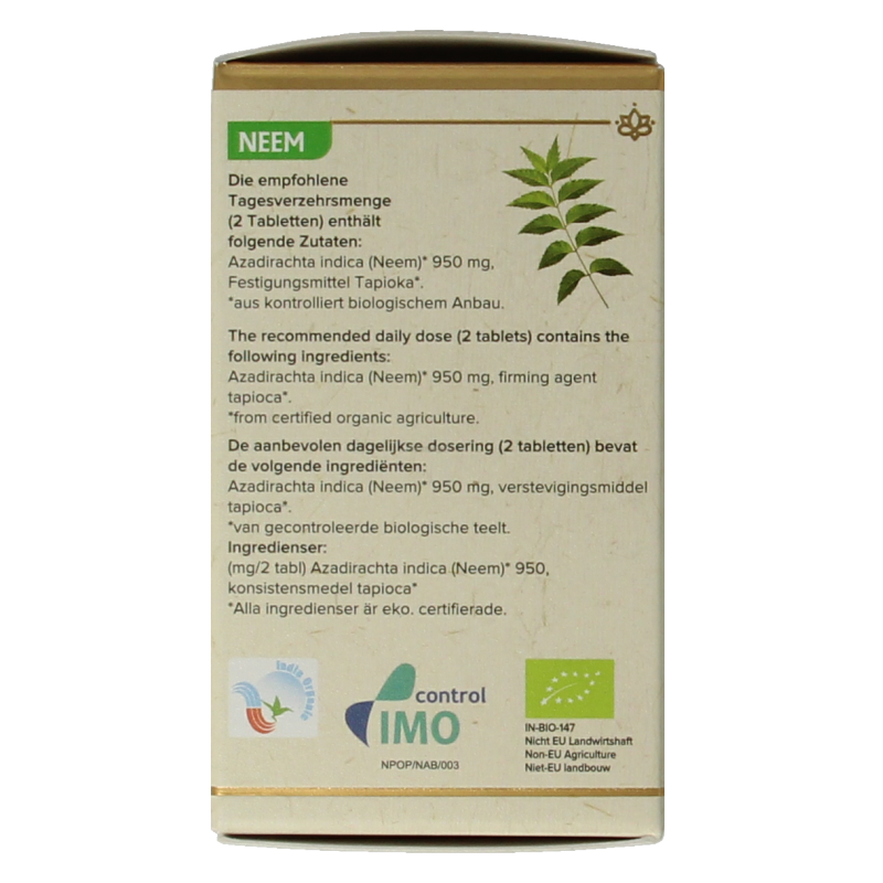 Maharishi Ayurv Neem bio 60 Tabletten