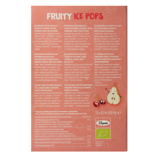 TerraSana Ice pops fruitsap bio 400 Milliliter
