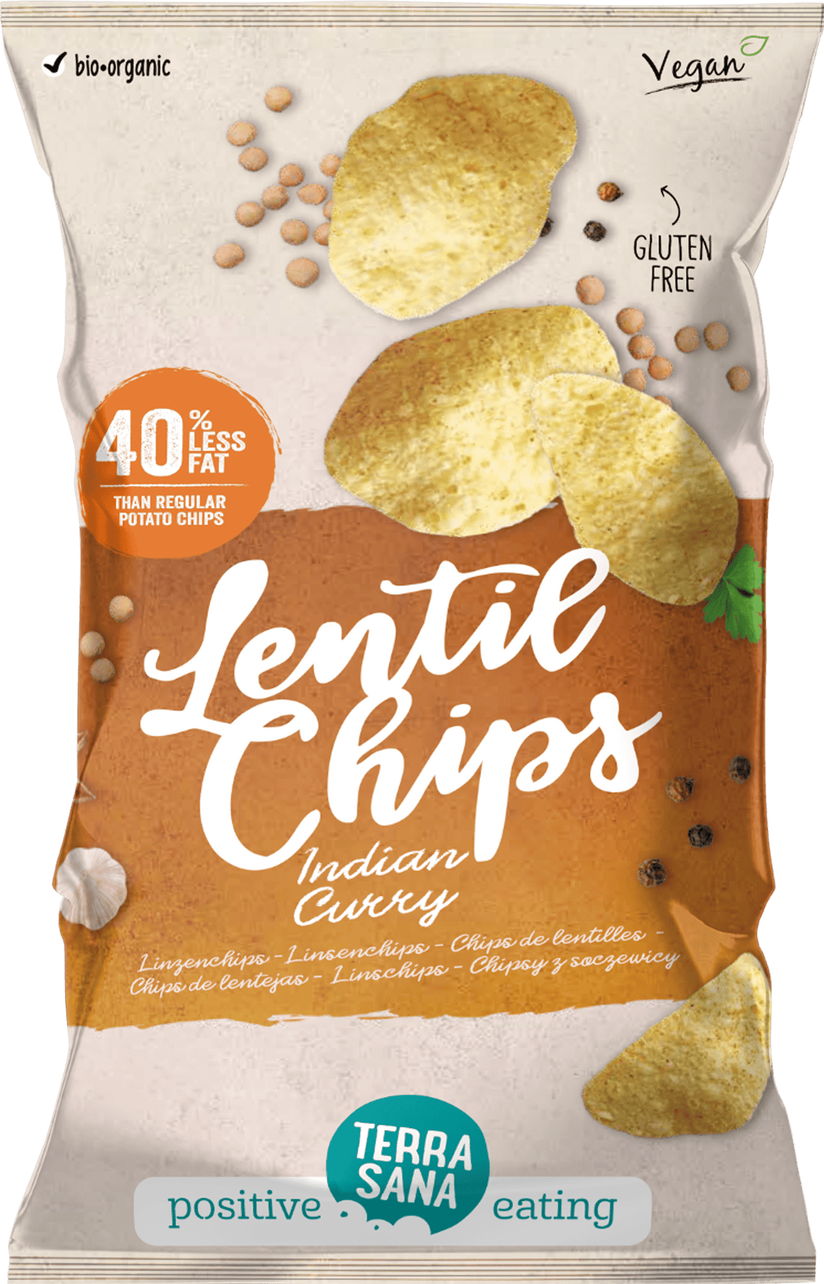 TerraSana Linzenchips Indian curry bio 75 Gram
