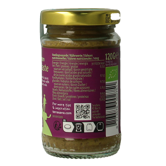 TerraSana Thaise groene currypasta bio 120.00 Gram