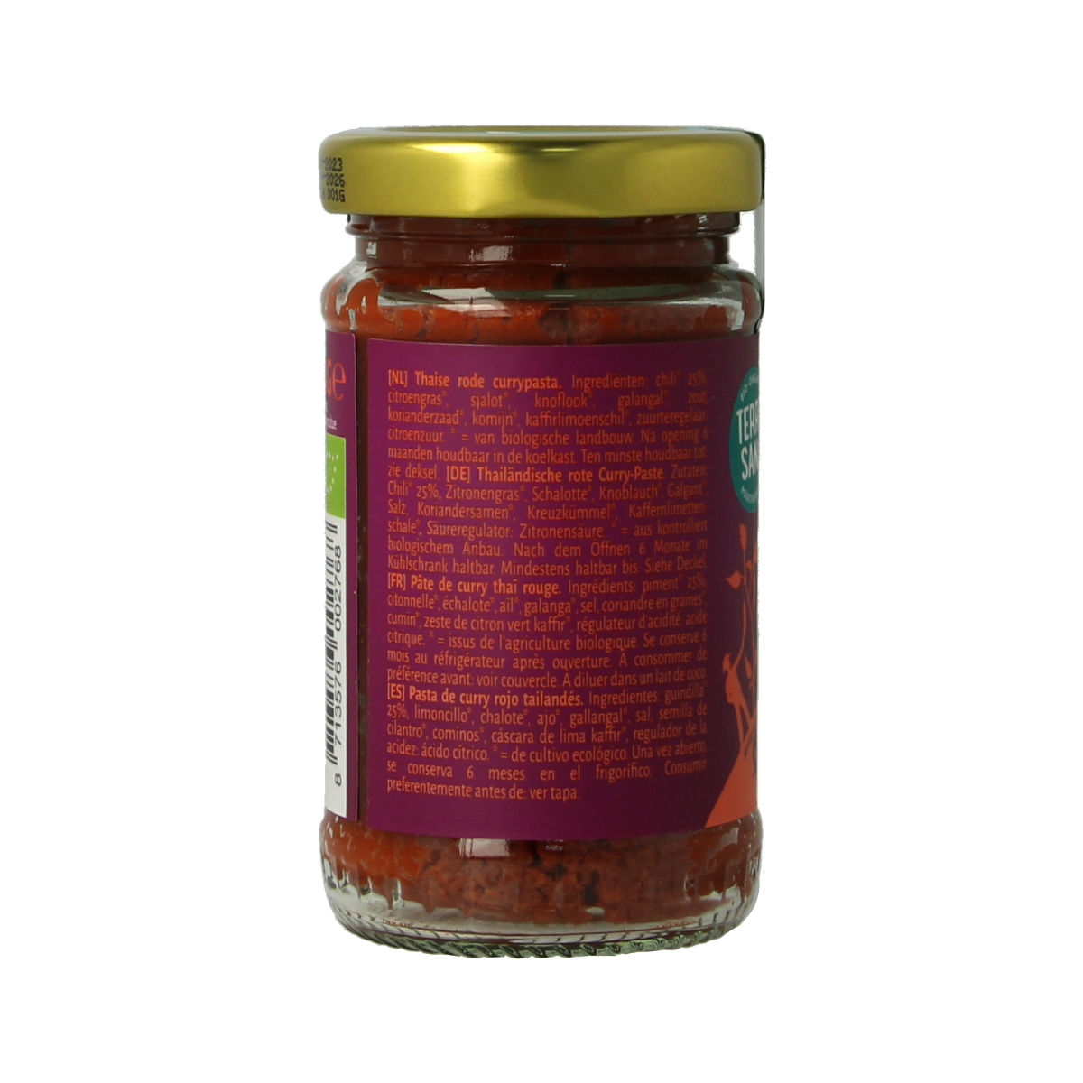 TerraSana Thaise rode currypasta bio 120.00 Gram