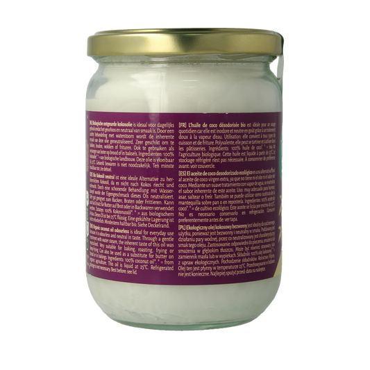 TerraSana Kokosolie geurloos bio 500 Milligram