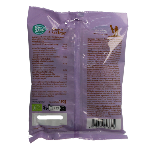 TerraSana Fudge chocolade bio 150 Gram