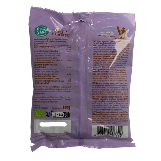 TerraSana Fudge chocolade bio 150.00 Gram