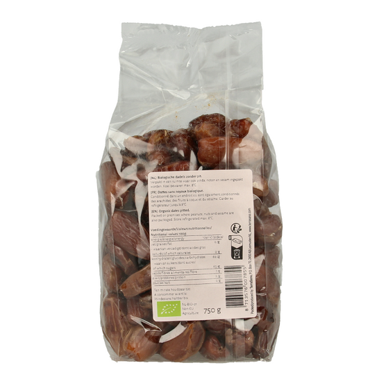TerraSana RAW dadels zonder pitten bio 750 Gram