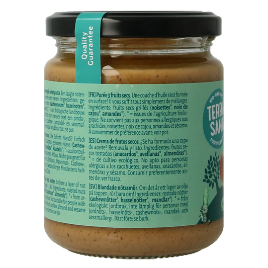 TerraSana 3 mix notenpasta zonder pinda bio 250 Gram