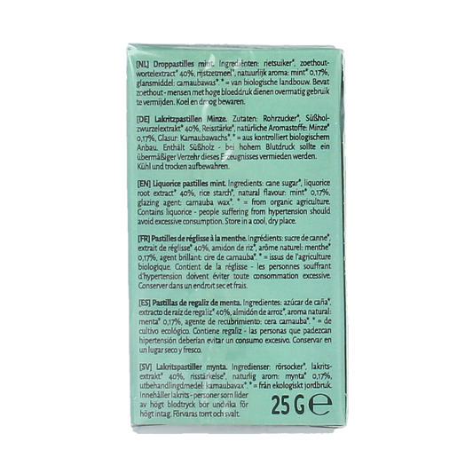 TerraSana Droppastilles mint bio 25 Gram