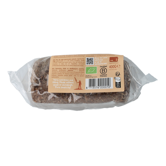 TerraSana Gekiemd brood naturel / tarwe bio 400.00 Gram