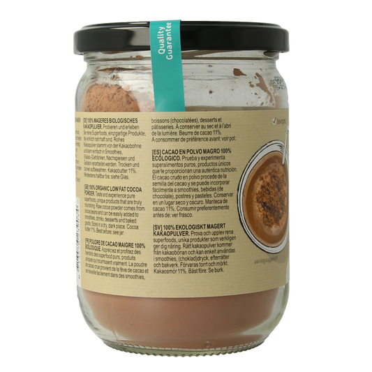 TerraSana Raw cacao antioxidant poeder in glas bio 160 Gram