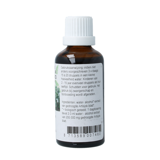 Cruydhof Cynara scolymus/artisjok tinctuur bio 50.00 Milliliter