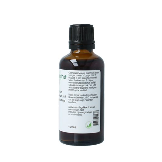 Cruydhof Aesculus hippocast/paardenkastanje tinctuur 50.00 Milliliter