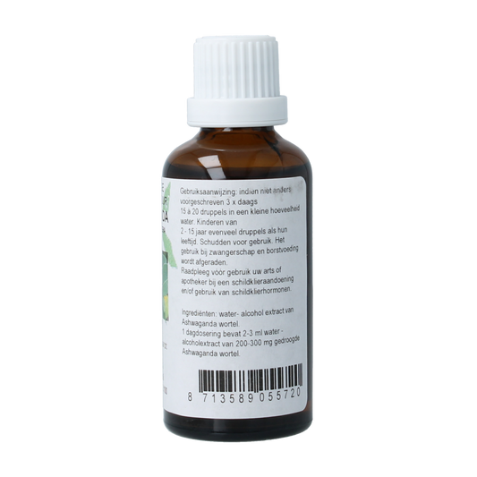 Cruydhof Withania somnifera/ashwagandha tinctuur 50.00 Milliliter