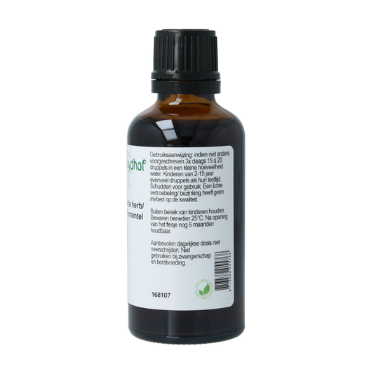 Cruydhof Alchemilla vulgaris/vrouwenmantel tinctuur 50.00 Milliliter