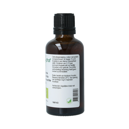 Cruydhof Matricaria chamomilla fl / kamille tinctuur bio 50.00 Milliliter