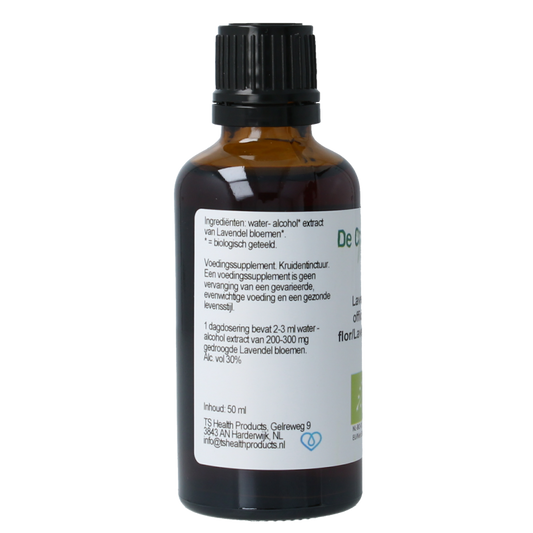 Cruydhof Lavandula officinalis flor tinctuur bio 50 Milliliter
